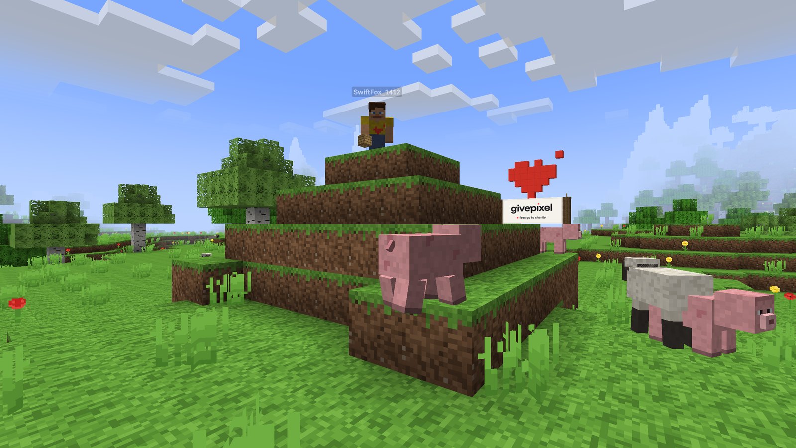 Animals climb, sneaking crouches: a screenshot from the game